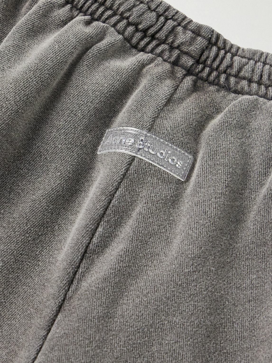 Acne Studios - Pale Tapered Cropped Cotton-Jersey Sweatpants Acne Studios - Pale Tapered Cropped Cotton-Jersey Sweatpants