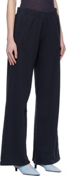 ANINE BING Black Kacey Monogram Sweatpants