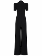 BALMAIN - Open Neck Tailored Crepe Jumpsuit