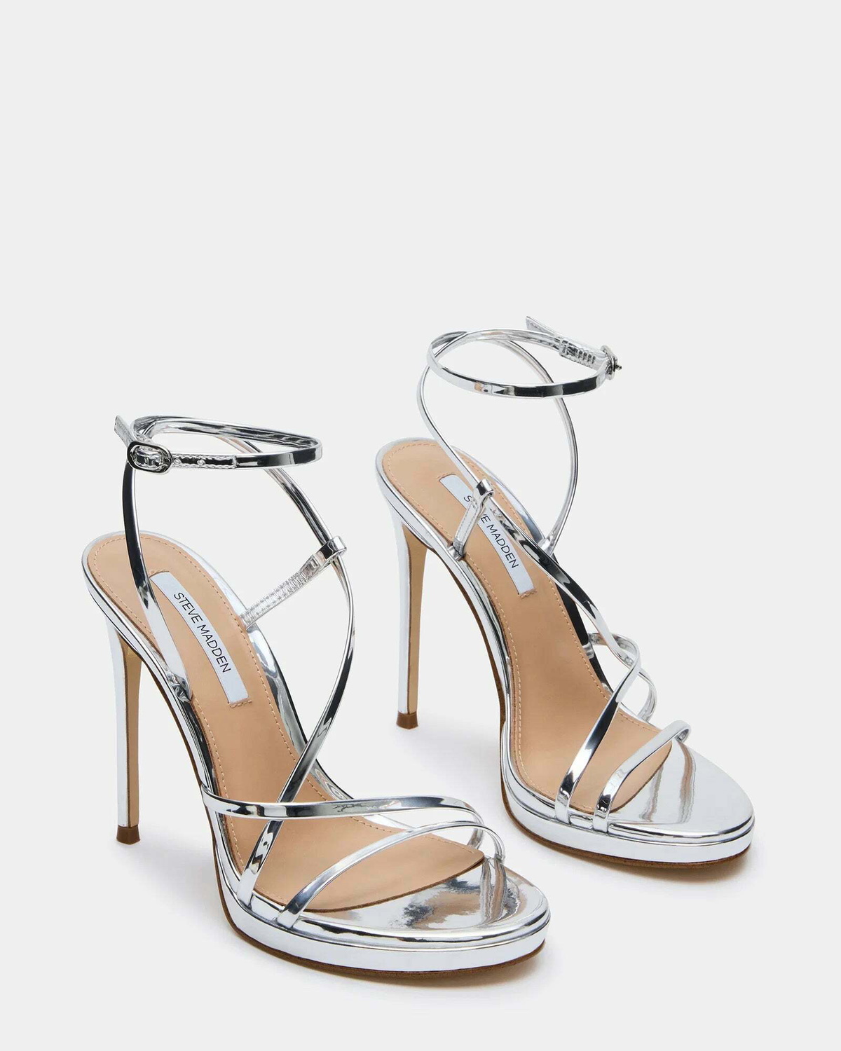 Steve Madden Wess Heels in Silver