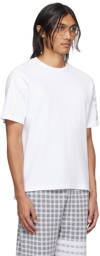 Thom Browne White 4-Bar T-Shirt