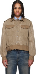 OUR LEGACY Khaki Battle Denim Jacket
