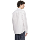 A.P.C. Beige & White New Greg Shirt