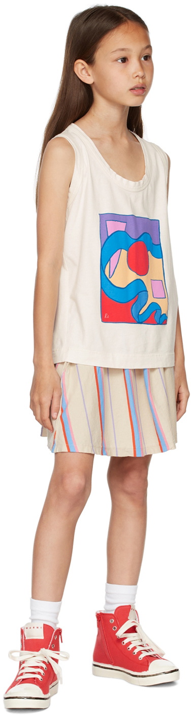 Repose AMS Kids Beige Stripe Skirt