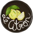 Harlie Brown Studio SSENSE Exclusive Black 'Le Citron' Plate