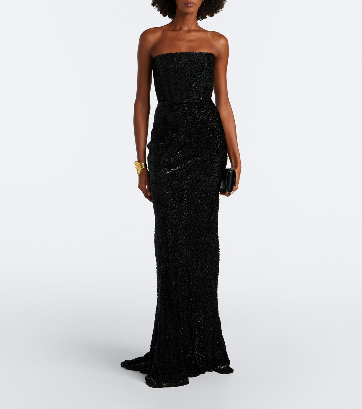 Alex Perry Devoré bustier gown