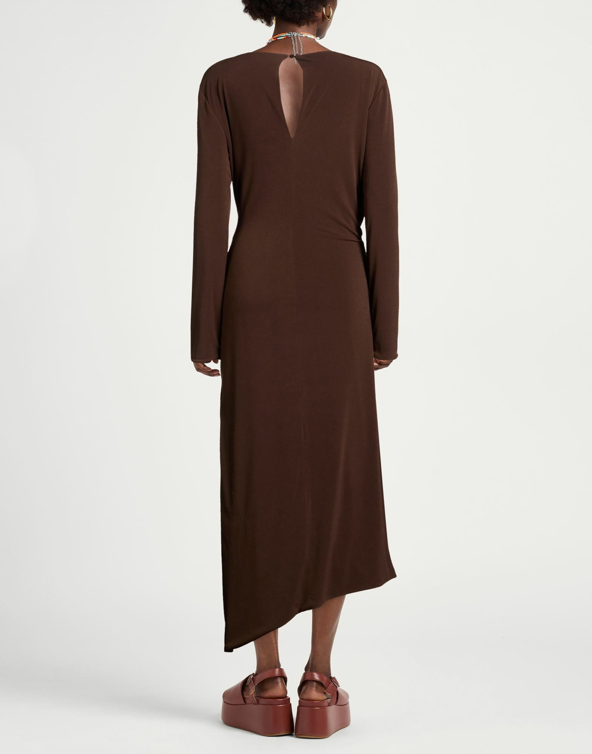 Jijil Womens Midi dress in Brown