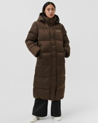 Daily Paper Wmns Epuffa Long Brown - Womens - Down & Puffer Jackets