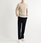 Brunello Cucinelli - Ribbed Linen and Cotton-Blend Sweater - Neutrals