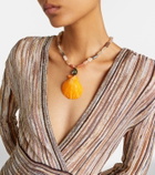Jennifer Behr Syrena embellished pendant necklace