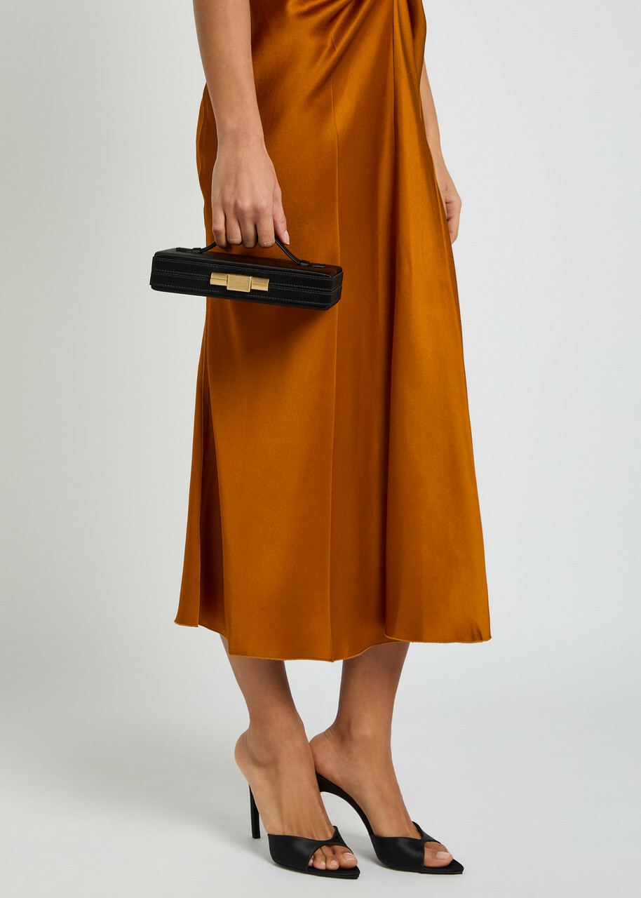 Victoria Beckham Satin box Clutch - Black - One Size