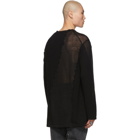 Yohji Yamamoto Black Rock Peel Sweater