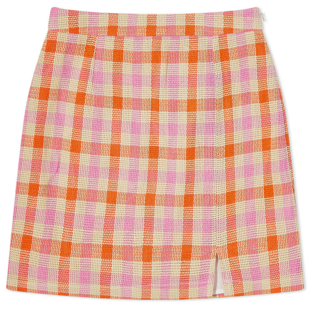 Delilah Linen Skirt in Spearmint Gingham Delilah Linen Skirt in Spearmint Gingham