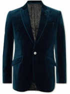 Favourbrook - Newport Slim-Fit Cotton-Velvet Jacket - Blue