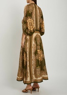 Zimmermann Mahon Printed Silk Midi Tunic Dress Multicoloured