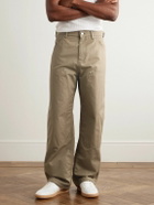 Valentino Garavani - Straight-Leg Cotton-Canvas Cargo Trousers - Neutrals