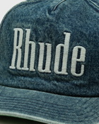 Rhude Washed Denim Logo Hat Blue - Mens - Caps