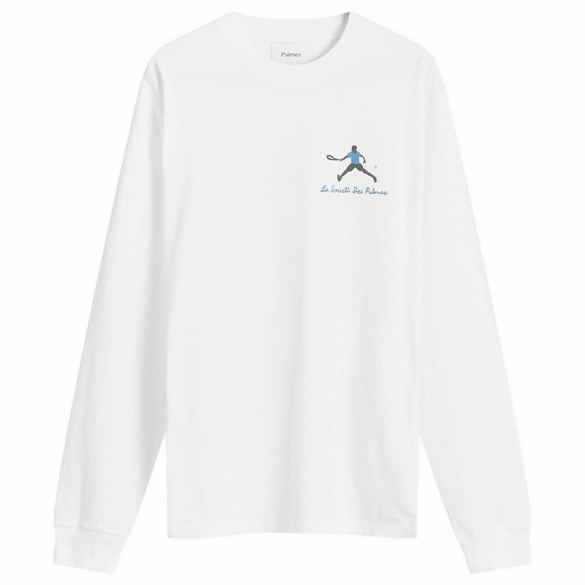 Palmes Men's Societá Long-Sleeved T-Shirt in White