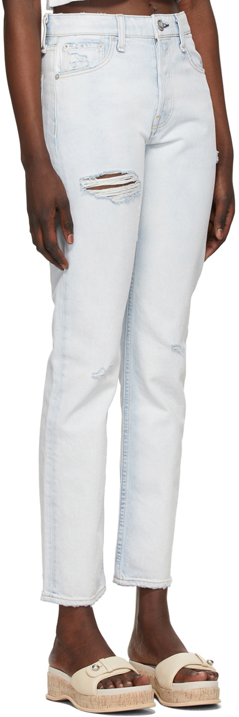 rag & bone Blue Maya High-Rise Slim Jeans Rag and Bone