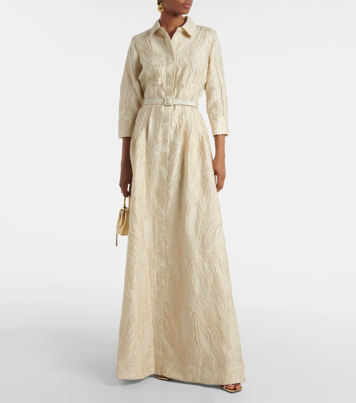 Jonathan Simkhai ワンピース Courtney jacquard gown1000031 Jonathan Simkhai Courtney Jacquard Gown in Blue | Lyst