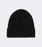 Moncler Grenoble Ribbed-knit virgin wool beanie