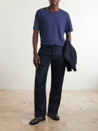 Frescobol Carioca - Dinis Linen-Blend T-Shirt - Blue