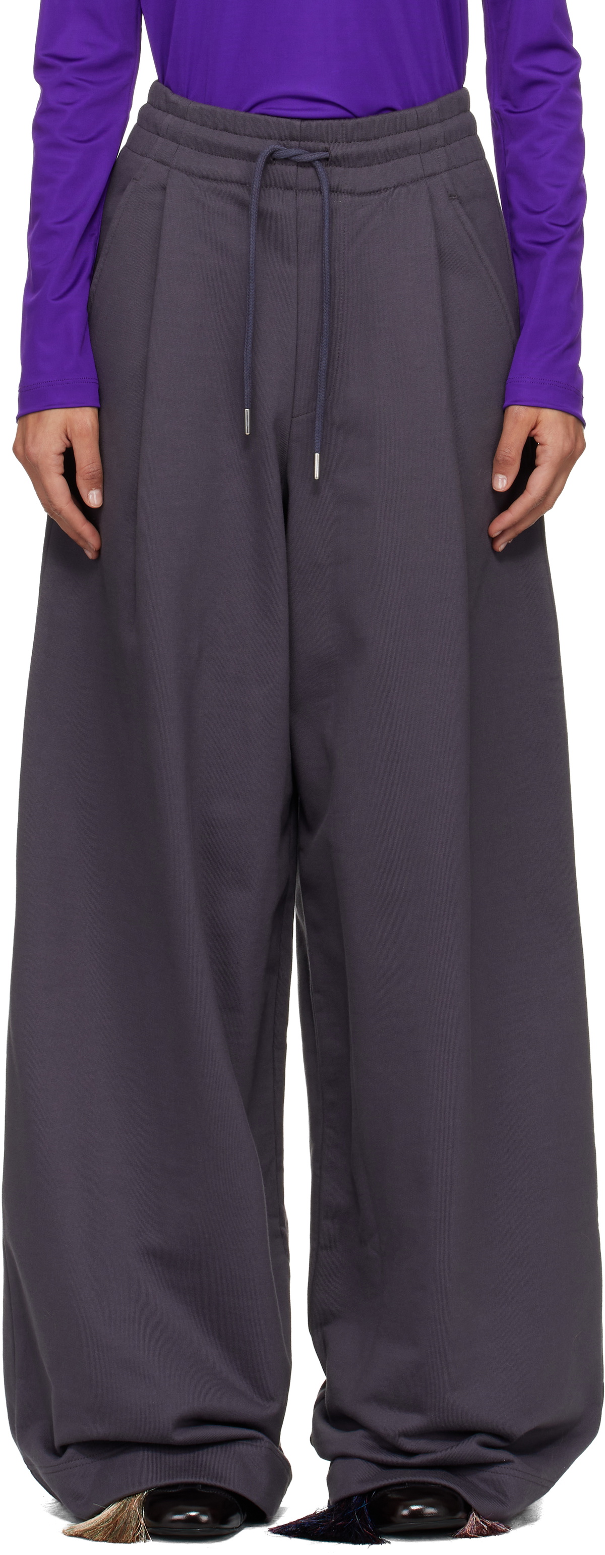 Dries Van Noten Gray Loose Sweatpants