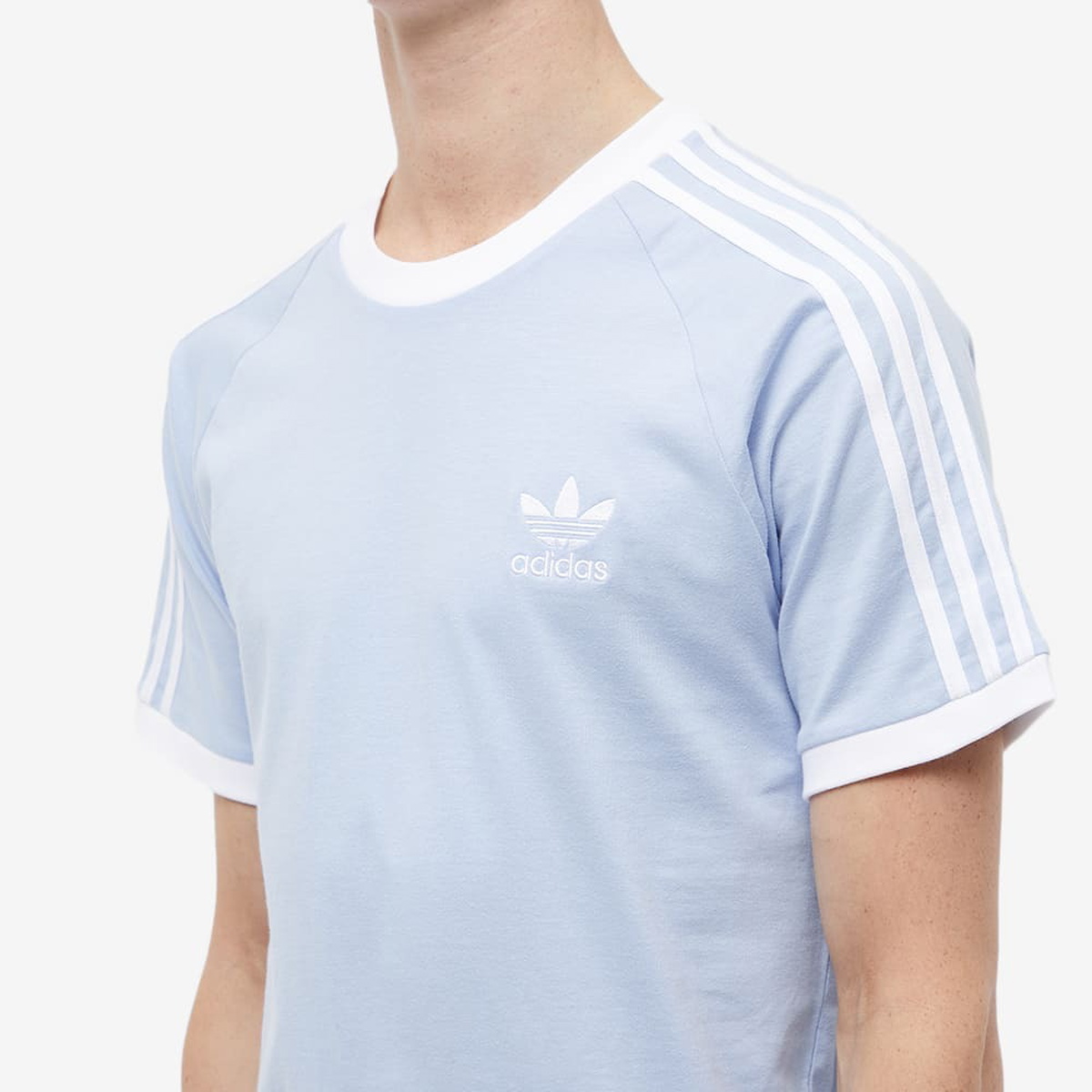 Adidas Men's 3-Stripes T-Shirt in Blue Dawn adidas