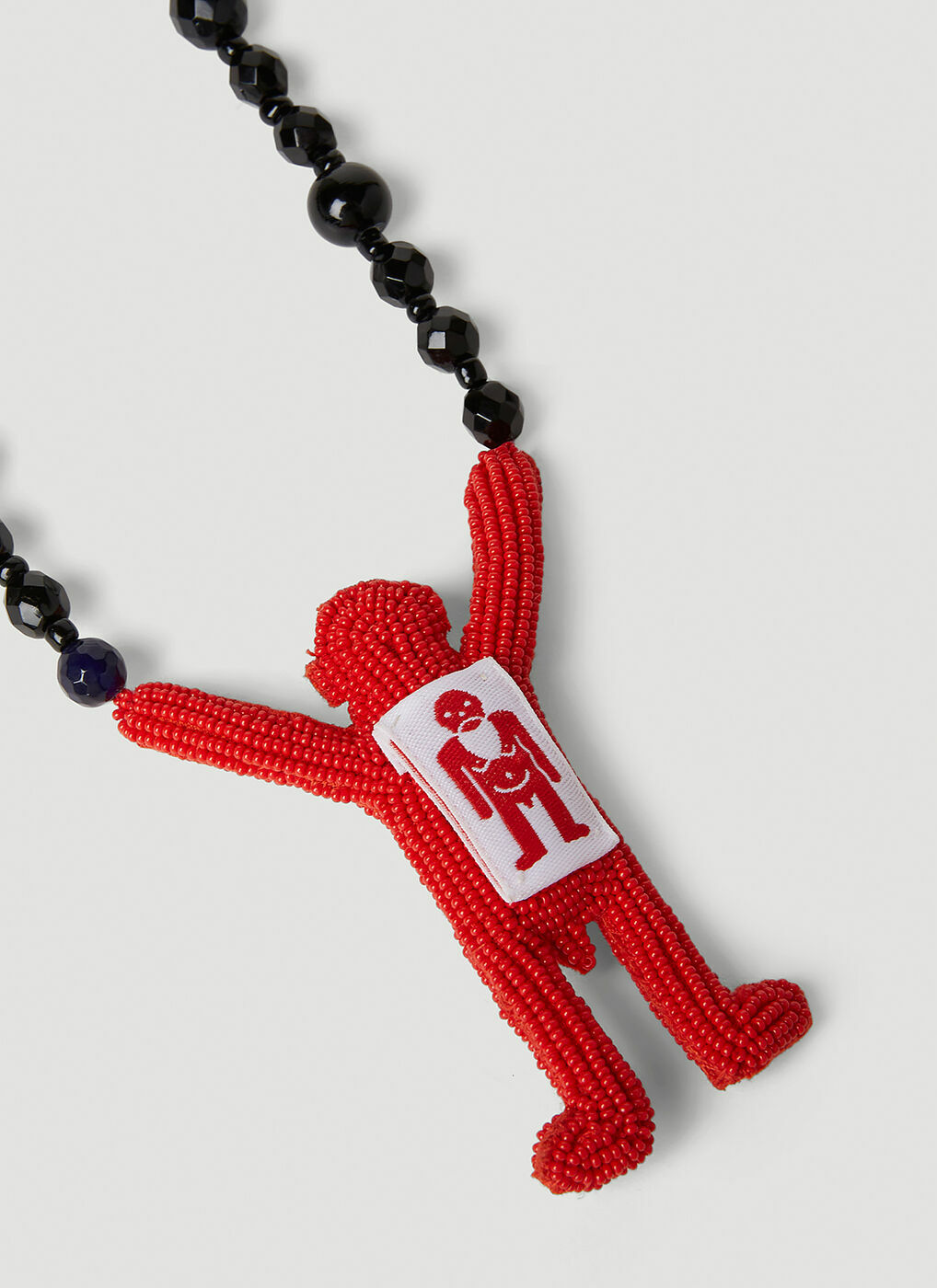 Walter Van Beirendonck ビーズネックレス Walter Van Beirendonck - Walter Beads Long Necklace in Black