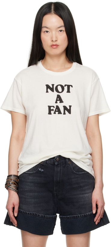 Photo: R13 Off-White 'Not A Fan' Boy T-shirt