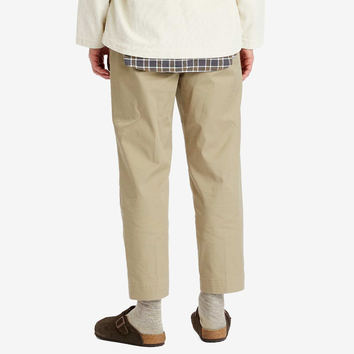Barbour Men's Ted Relaxed Fit Chino Trousers in Stone Barbour