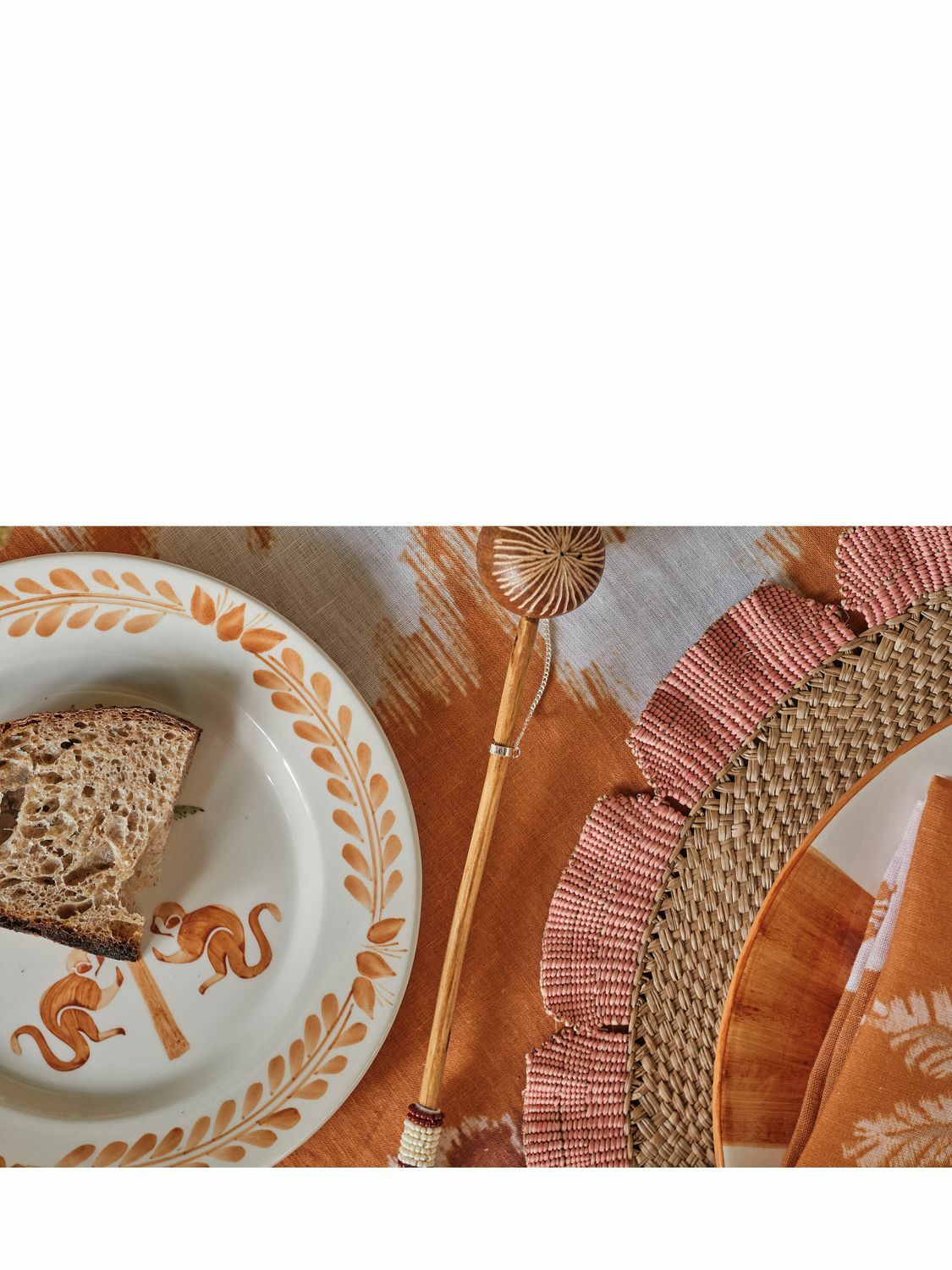 JOHANNA ORTIZ - Set Of 2 Faded Rose Orpua Placemats