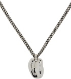 Alexander McQueen Silver Short Molten Necklace