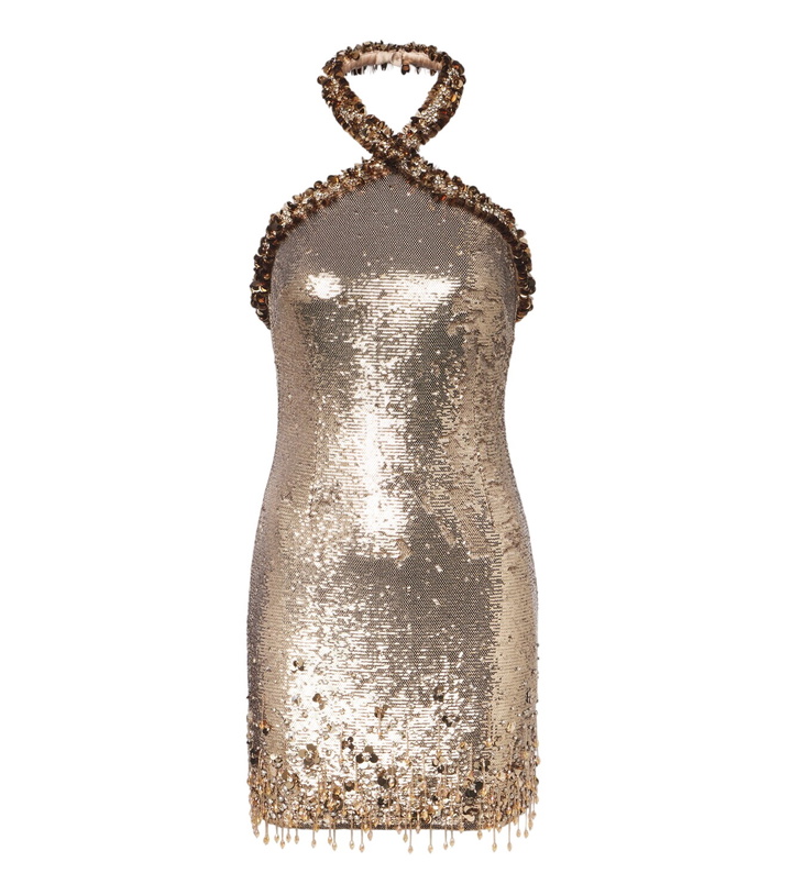 Photo: Simkhai Naya sequined halterneck minidress