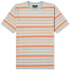 Beams Plus Men's Multi Stripe Pocket T-Shirt in Sax