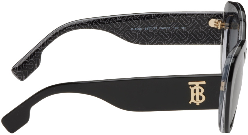 Burberry Black Round Sunglasses