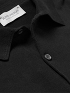 John Smedley - Bradwell Slim-Fit Sea Island Cotton Polo Shirt - Black