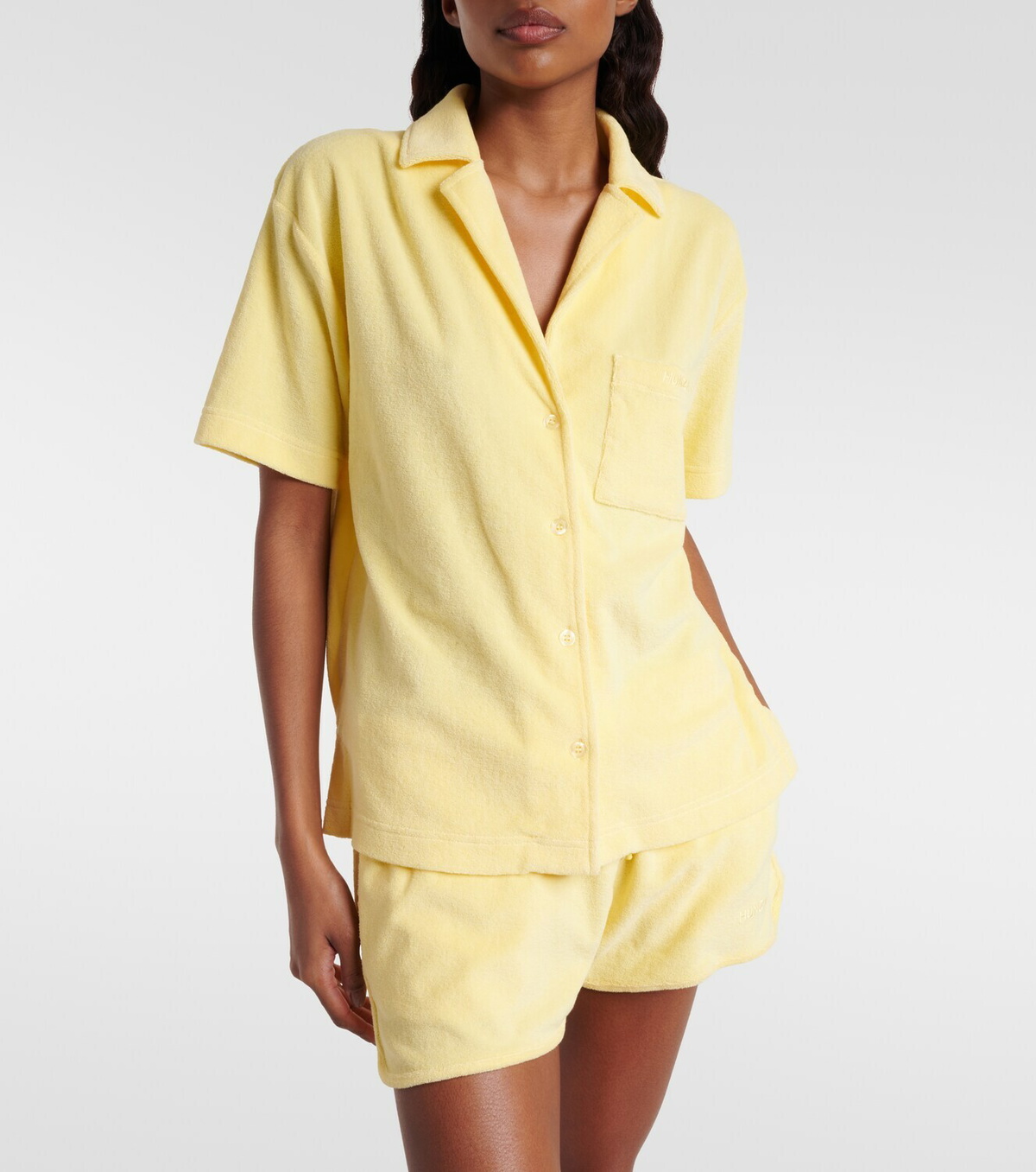 Hunza G Resort cotton terry shirt