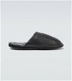 Amiri - Logo leather slippers