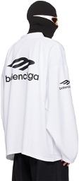 Balenciaga White 3B Sports Icon Ski Long Sleeve T-Shirt