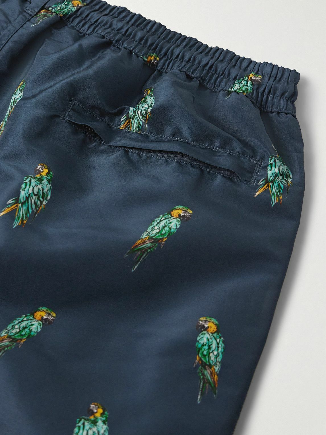 Paul Smith - Straight-Leg Short-Length Printed Recycled Swim Shorts - Blue