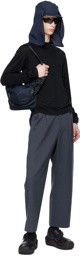 Goldwin 0 Black Half-Zip Long Sleeve T-Shirt