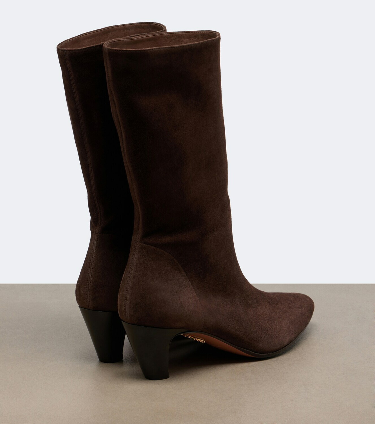 Aquazzura Slouchy 50 suede ankle boots
