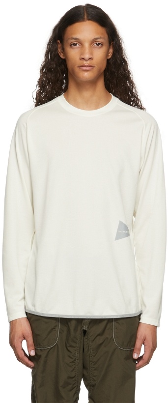 Photo: and Wander Off-White Power Dry Jersey Raglan Long Sleeve T-Shirt