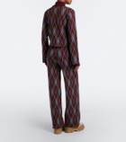 Perfect Moment Argyle wool cardigan