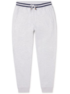 Brunello Cucinelli - Tapered Cotton-Jersey Drawstring Sweatpants - Gray