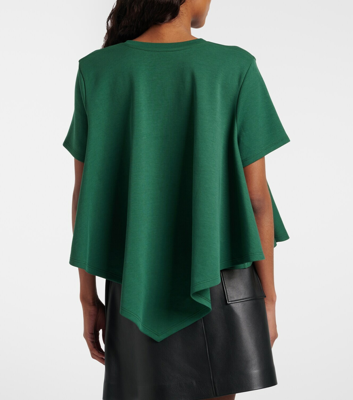Loewe Asymmetric cotton-blend top