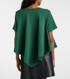 Loewe Asymmetric cotton-blend top