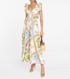 Zimmermann Halcyon floral silk maxi dress