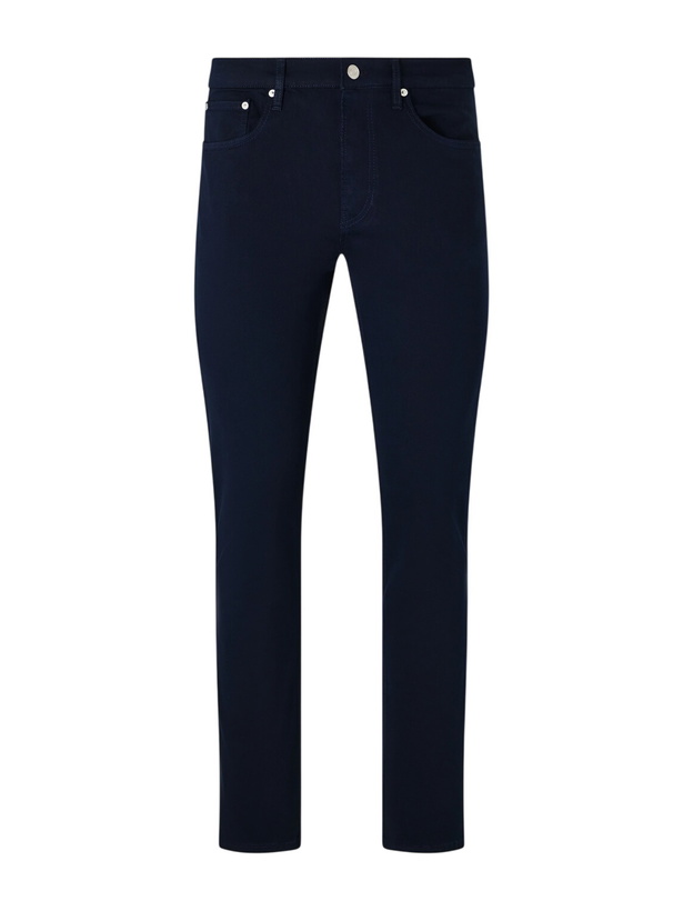 Photo: FRAME - Straight-Leg Twill Trousers - Blue